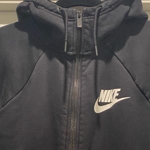 Nike cowl neck zip up hoodie